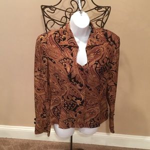 DANA BUCHMAN LONG-SLEEVE BLOUSE